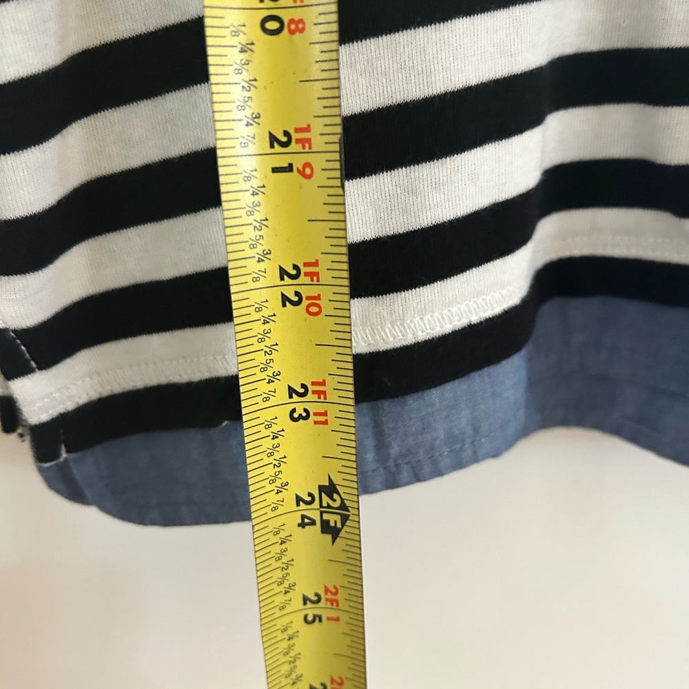 Lauren Ralph Lauren Hoodie Womes Medium White Striped LRL Sweatshirt Long Sleeve - Picture 6 of 8